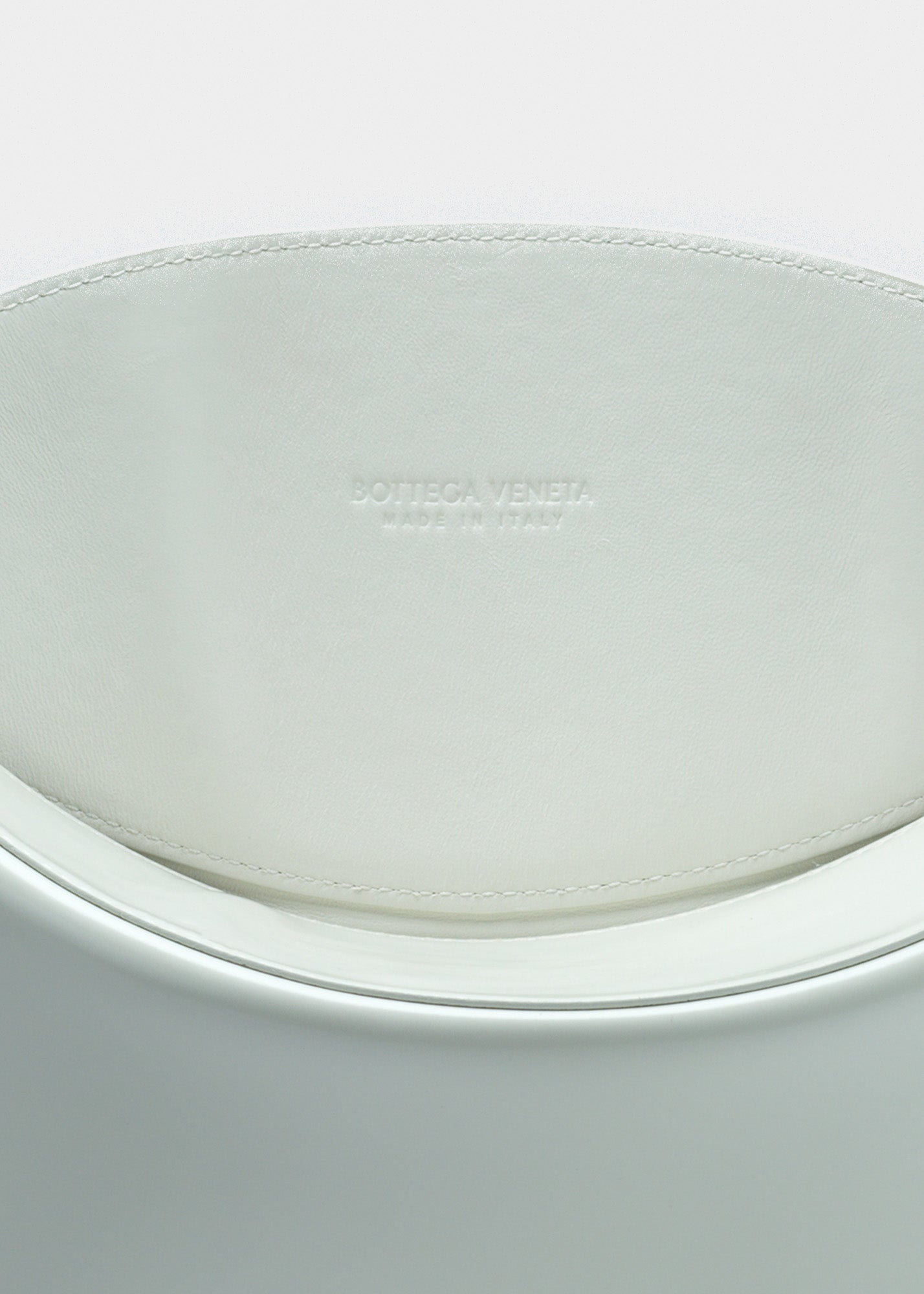 Bottega Veneta White Flap Shoulder Bag
