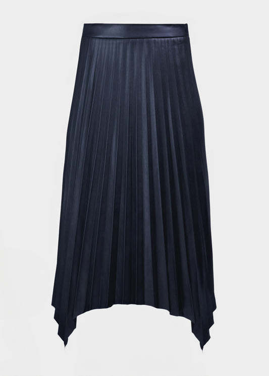 BEFORE Pleated Vegan Black Skirt