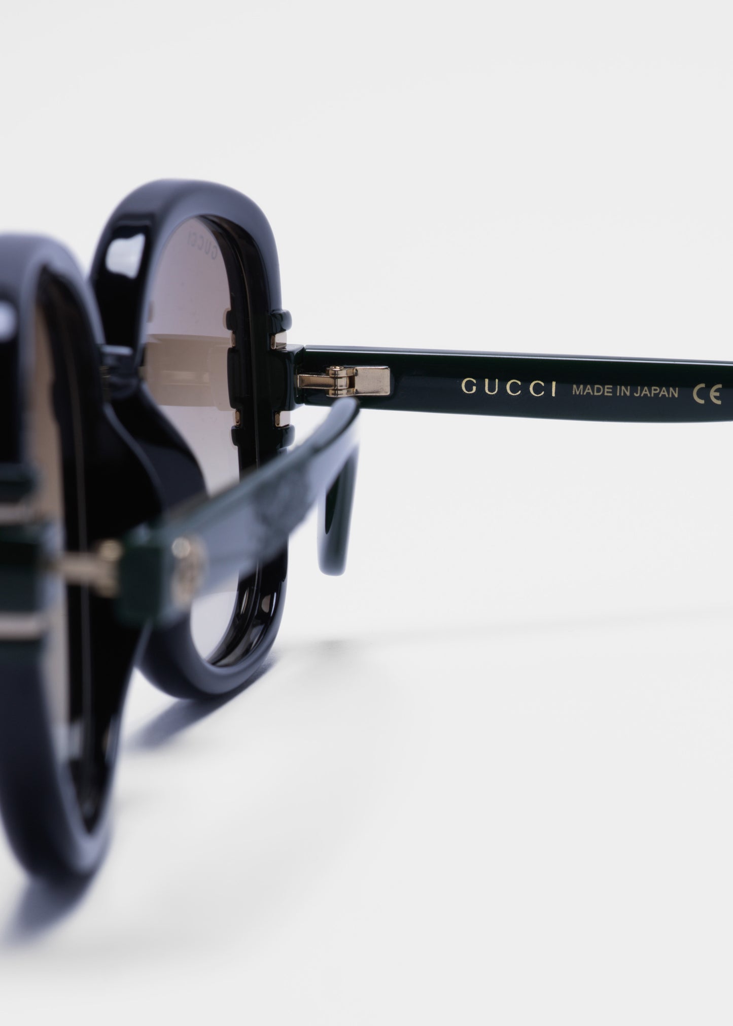 Gucci Black/Green Square Framed Sunglasses