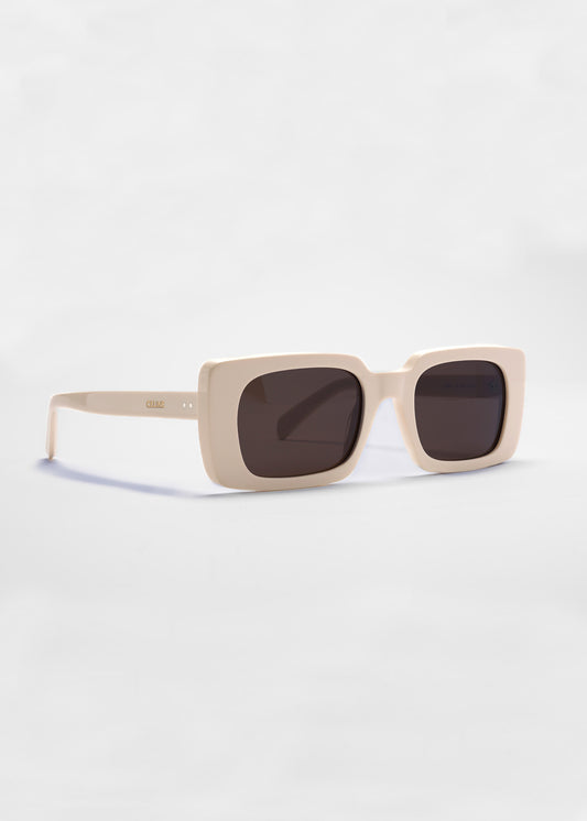 Square Cream Sunglasses