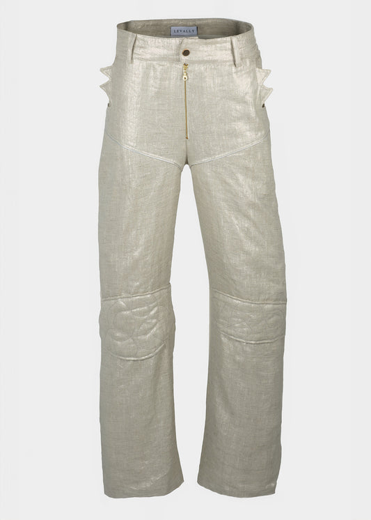Levally Linen Motorcycle Pant